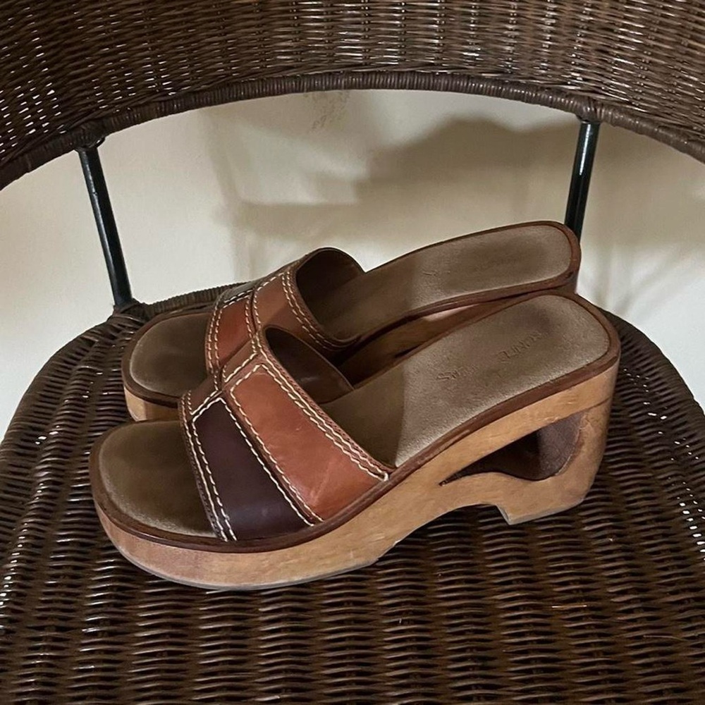 70s Inspired Patchwork Sandals - image 2